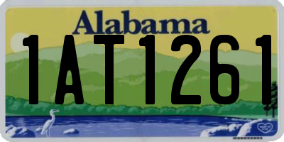 AL license plate 1AT1261