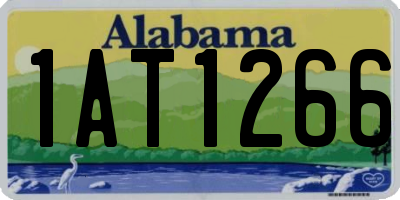 AL license plate 1AT1266