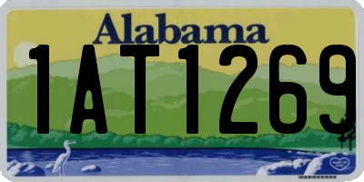 AL license plate 1AT1269
