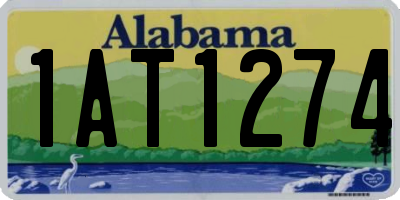 AL license plate 1AT1274