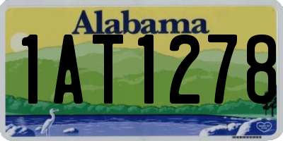 AL license plate 1AT1278