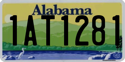 AL license plate 1AT1281