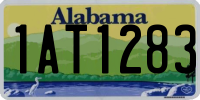 AL license plate 1AT1283