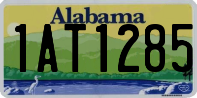 AL license plate 1AT1285