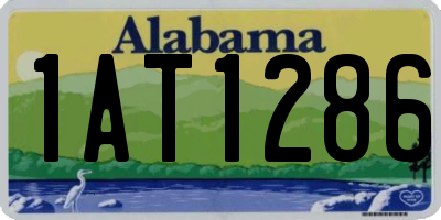AL license plate 1AT1286