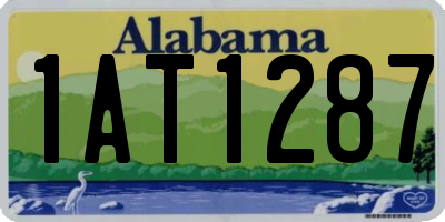 AL license plate 1AT1287