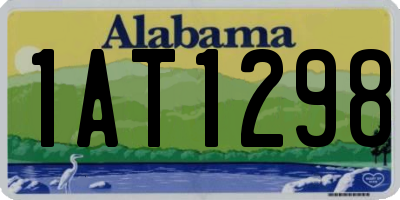 AL license plate 1AT1298