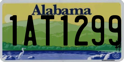 AL license plate 1AT1299