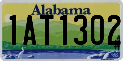 AL license plate 1AT1302