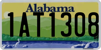 AL license plate 1AT1308