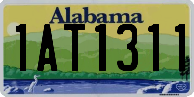 AL license plate 1AT1311
