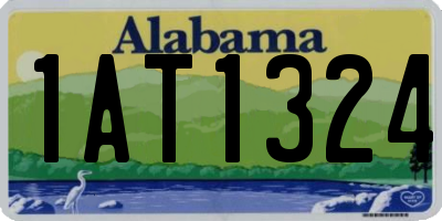 AL license plate 1AT1324