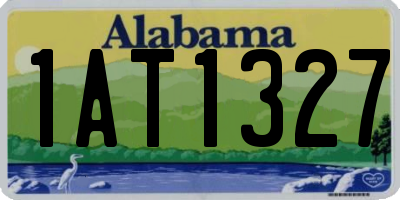AL license plate 1AT1327