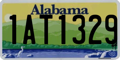 AL license plate 1AT1329
