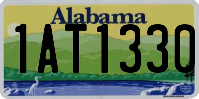 AL license plate 1AT1330