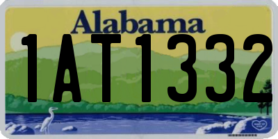 AL license plate 1AT1332
