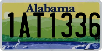 AL license plate 1AT1336