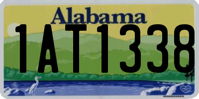 AL license plate 1AT1338