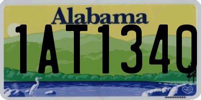 AL license plate 1AT1340