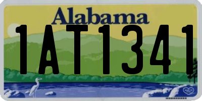 AL license plate 1AT1341