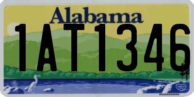 AL license plate 1AT1346