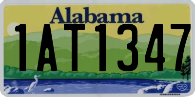 AL license plate 1AT1347
