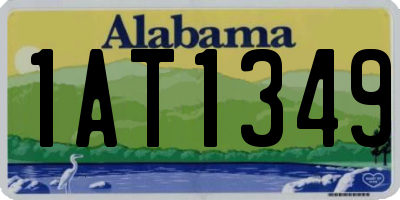 AL license plate 1AT1349