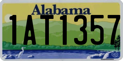 AL license plate 1AT1357