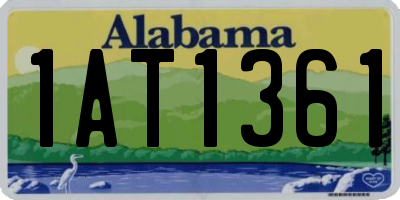AL license plate 1AT1361