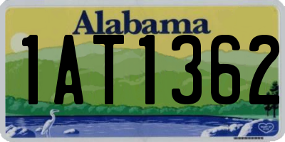AL license plate 1AT1362