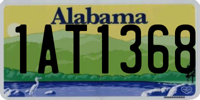 AL license plate 1AT1368