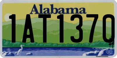 AL license plate 1AT1370