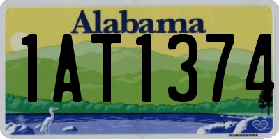 AL license plate 1AT1374