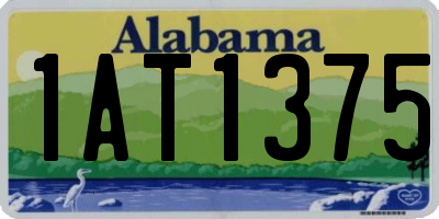 AL license plate 1AT1375