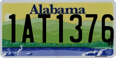 AL license plate 1AT1376
