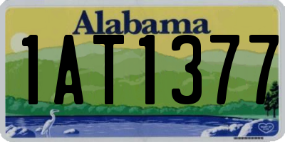 AL license plate 1AT1377