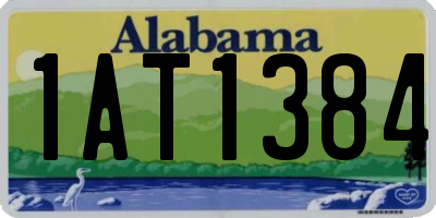 AL license plate 1AT1384
