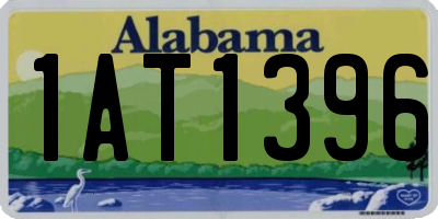 AL license plate 1AT1396