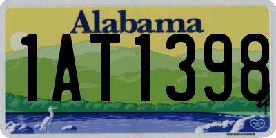 AL license plate 1AT1398