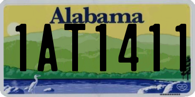 AL license plate 1AT1411
