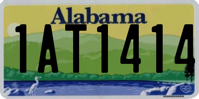 AL license plate 1AT1414