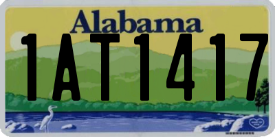 AL license plate 1AT1417