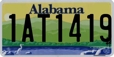 AL license plate 1AT1419