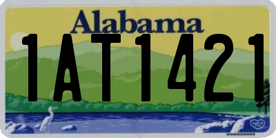 AL license plate 1AT1421