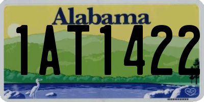 AL license plate 1AT1422