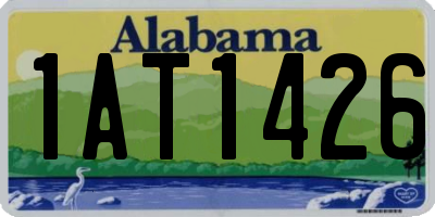 AL license plate 1AT1426
