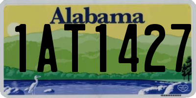 AL license plate 1AT1427