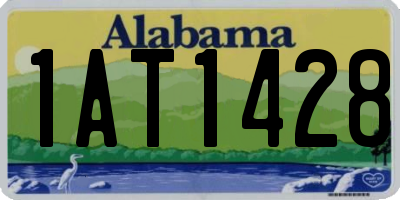 AL license plate 1AT1428