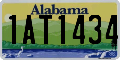 AL license plate 1AT1434