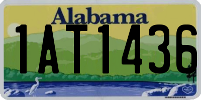 AL license plate 1AT1436